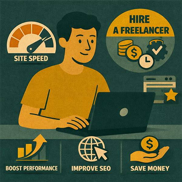 Почему выгодно заказать ускорение сайта у фрилансера