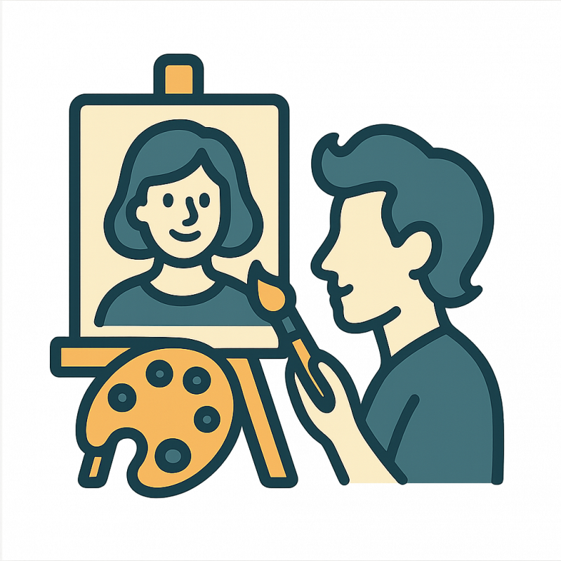 Portraits, Caricatures, and Sketches