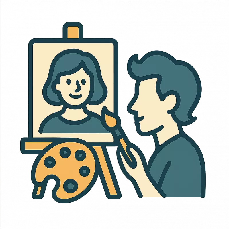 Portraits, Caricatures, and Sketches
