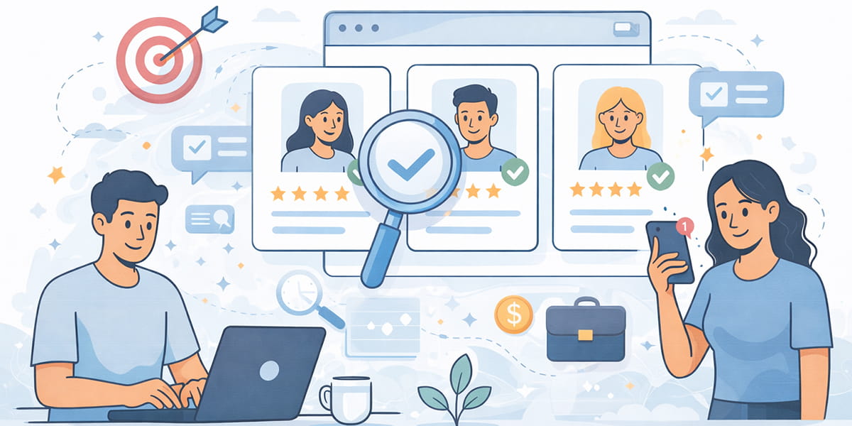 Fast search for trusted specialists